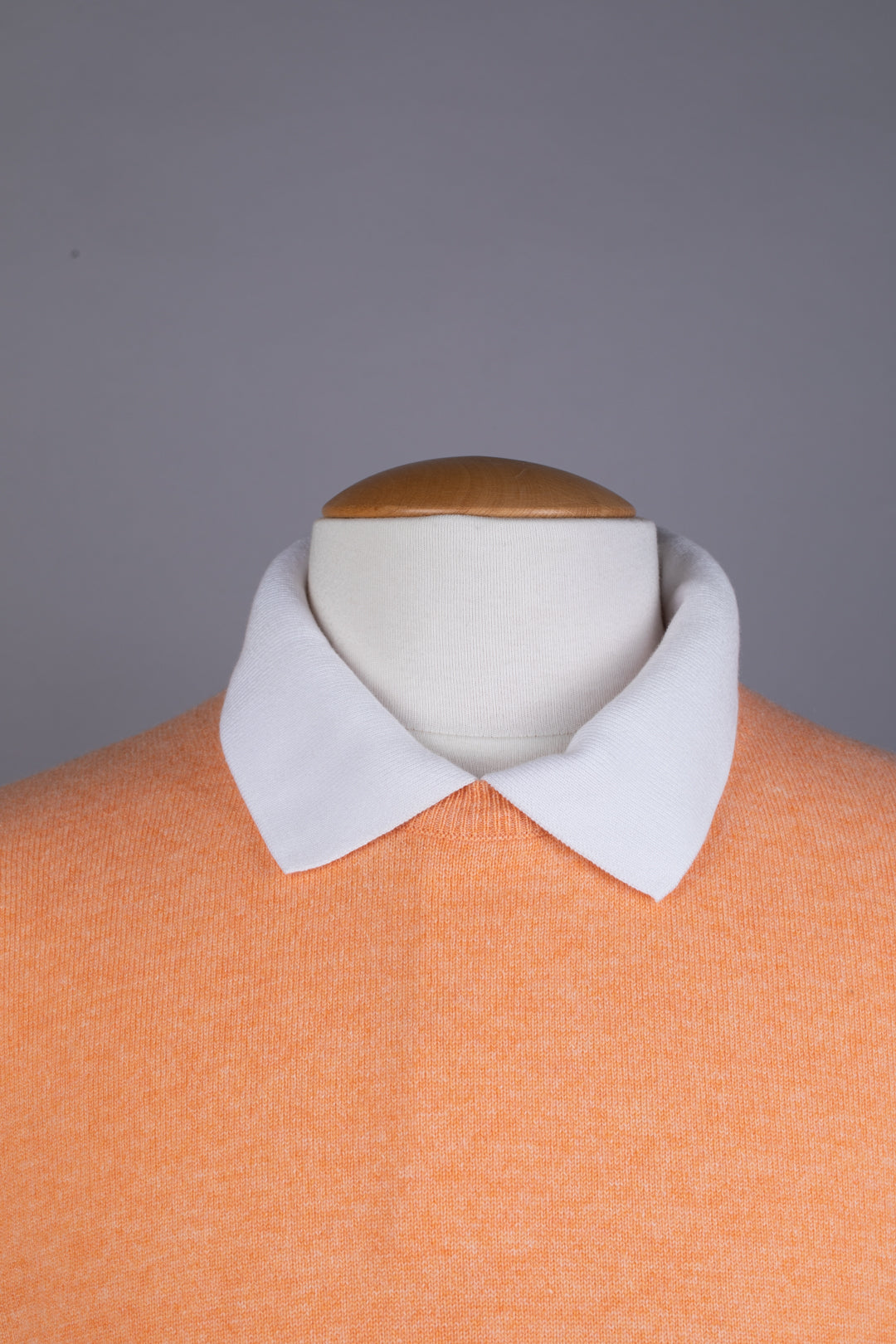 Pull homme 100% cachemire col rond saumon Florentin