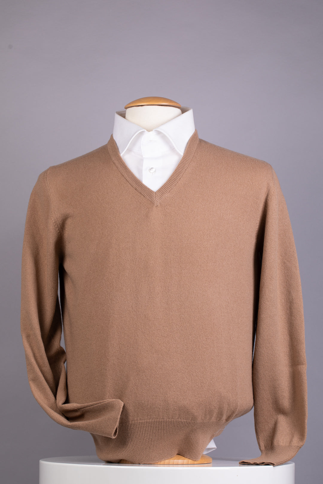 Pull homme 100% cachemire Vivien marron